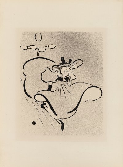 Jane Avril, uit Le Café-Concert door Henri de Toulouse Lautrec