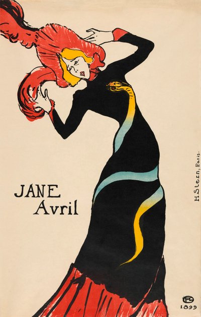 Jane Avril poster door Henri de Toulouse-Lautrec door Henri de Toulouse Lautrec