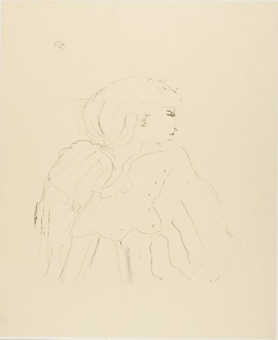 Jane Hading, uit Treize Lithographies door Henri de Toulouse Lautrec
