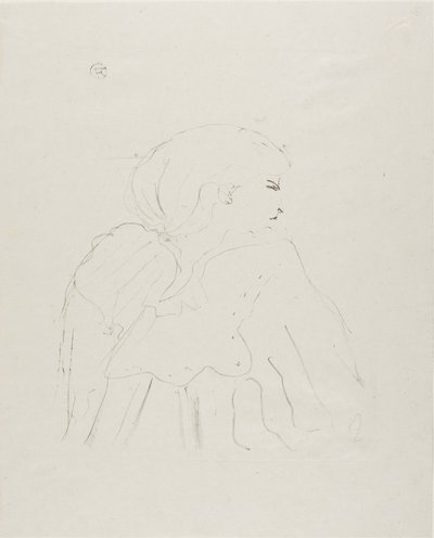 Jane Hading, van Treize Lithografieën door Henri de Toulouse Lautrec