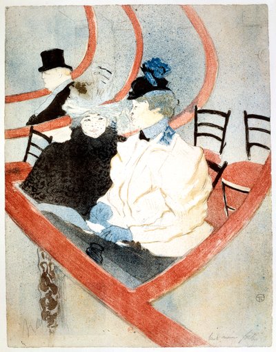 La Grande Loge De Koninklijke Loge, 1896-1897 door Henri de Toulouse Lautrec
