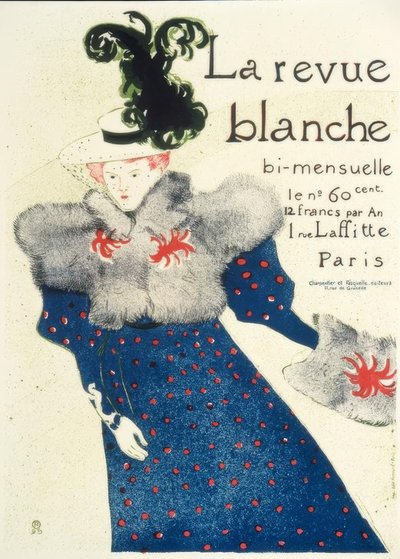 La Revue Blanche door Henri de Toulouse Lautrec