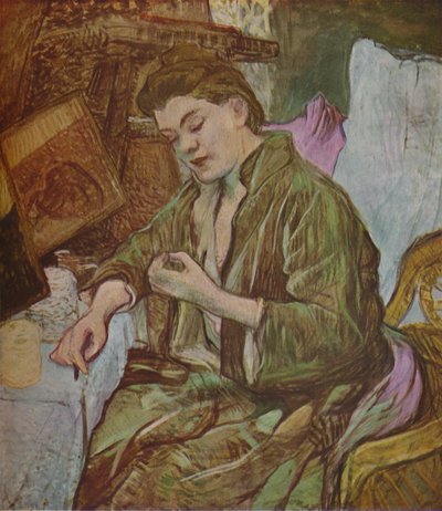 La Toilette, klaarmaken door Henri de Toulouse Lautrec