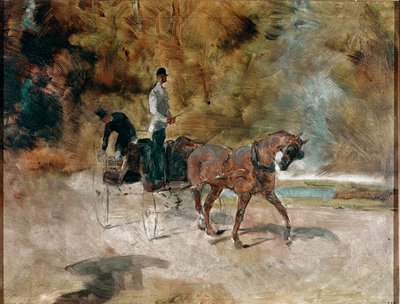 De koets door Henri de Toulouse Lautrec