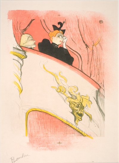 La loge au mascaron doré door Henri de Toulouse Lautrec