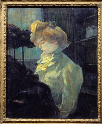 La modist door Henri de Toulouse Lautrec
