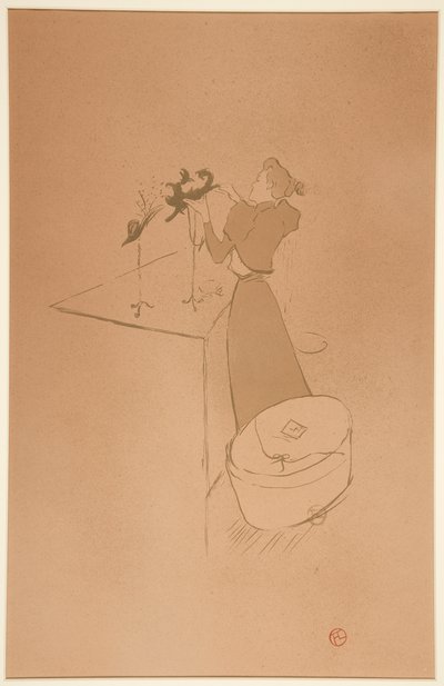 De Modiste, Renée Vert door Henri de Toulouse Lautrec