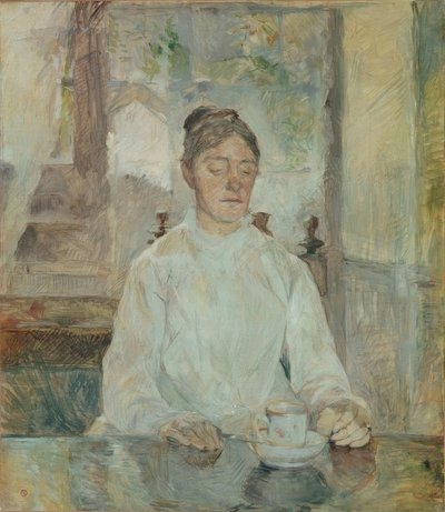 De moeder van de kunstenaar, gravin Adèle de Toulouse-Lautrec door Henri de Toulouse Lautrec