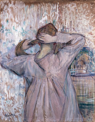 La toilette Celle qui se peigne door Henri de Toulouse Lautrec