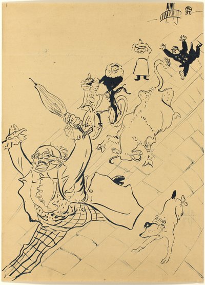 La vache enragée door Henri de Toulouse Lautrec