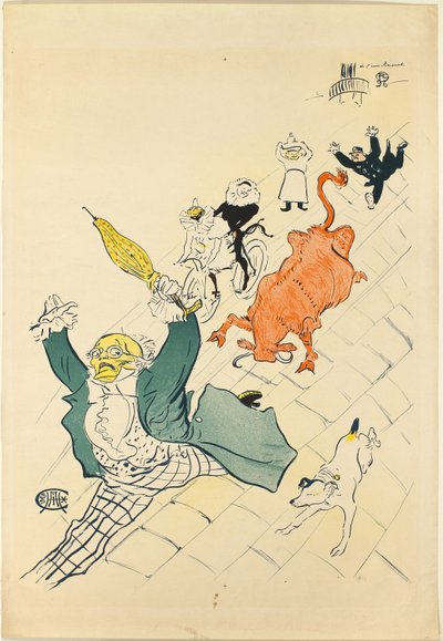 De Woedende Koe door Henri de Toulouse Lautrec