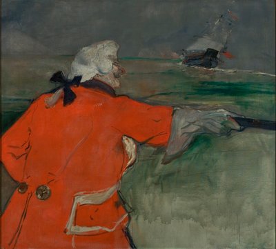 Admiraal Viaud (Paul Viaud in admiraalskostuum) door Henri de Toulouse Lautrec