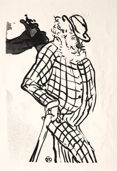 Het Café-concert: Amerikaanse zanger door Henri de Toulouse Lautrec