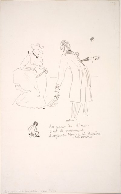 De nieuwjaarswens door Henri de Toulouse Lautrec