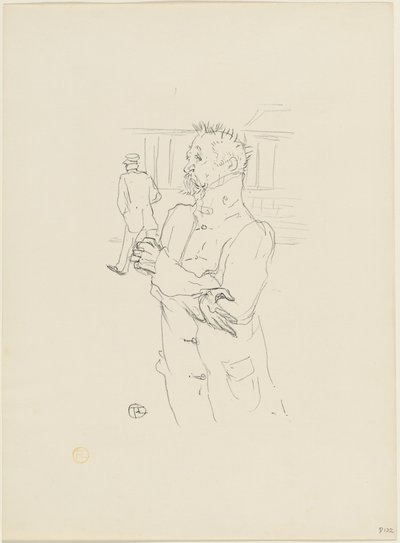 De Dwaas door Henri de Toulouse Lautrec
