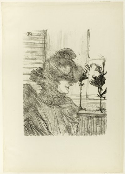 Le Margoin (Mademoiselle Louise Blouet) door Henri de Toulouse Lautrec