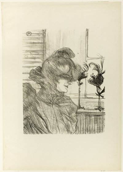 Le Margoin (Mademoiselle Louise Blouet) door Henri de Toulouse Lautrec