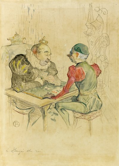 Le bézigue door Henri de Toulouse Lautrec