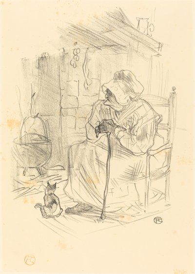 Het geheim door Henri de Toulouse Lautrec
