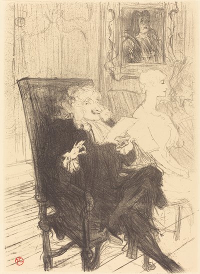 Leloir en Moreno in Les femmes savantes, 1894 door Henri de Toulouse Lautrec