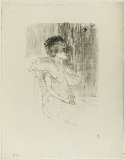 Zittende Lener door Henri de Toulouse Lautrec