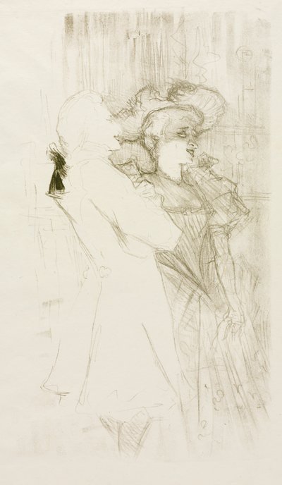 Lender en Auguez in "Het lied van het fortuin" door Henri de Toulouse Lautrec