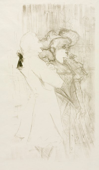 Lender en Auguez in Het lied van het fortuin, 1895 door Henri de Toulouse Lautrec