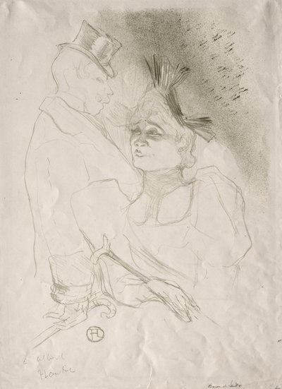 Lener en Baron, 1893 door Henri de Toulouse Lautrec