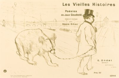 Les Vielles Histoires omslagfrontispice door Henri de Toulouse Lautrec