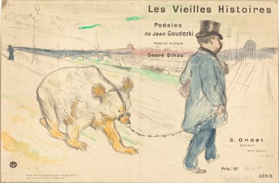 Les Vielles Histoires omslagfrontispice door Henri de Toulouse Lautrec
