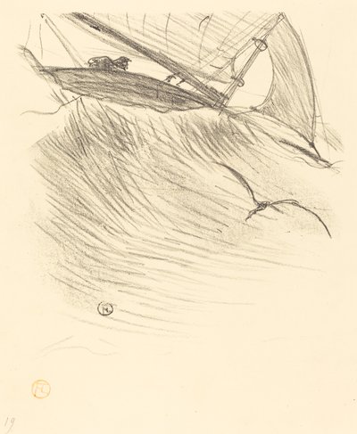 De zeezwaluwen door Henri de Toulouse Lautrec