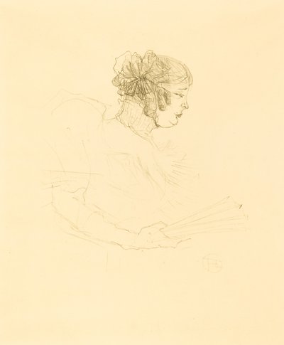 Luce Myres in profiel door Henri de Toulouse Lautrec