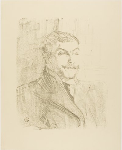 Lucien Guitry, uit Treize Lithographies door Henri de Toulouse Lautrec