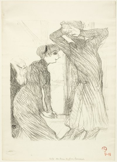 Lugné-Poé en Bady, in "Au-Dessus des Forces Humaines" door Henri de Toulouse Lautrec