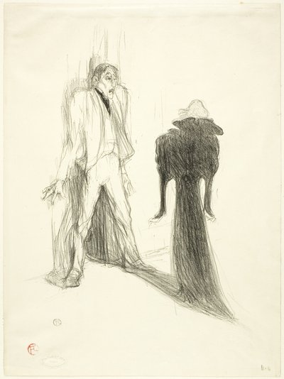 Lugné-Poé, in beeld door Henri de Toulouse Lautrec