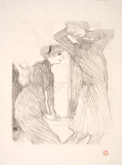 Lugné Poë en Berthe Bady in Au-dessus des Forces Humaines door Henri de Toulouse Lautrec