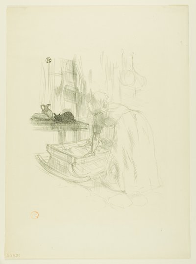 Wiegelied, uit Mélodies de Désiré Dihau door Henri de Toulouse Lautrec
