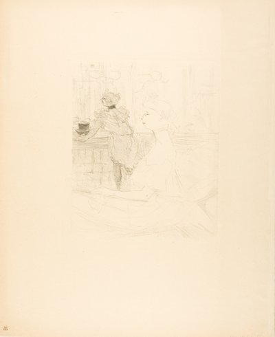 Mademoiselle Leconte door Henri de Toulouse Lautrec