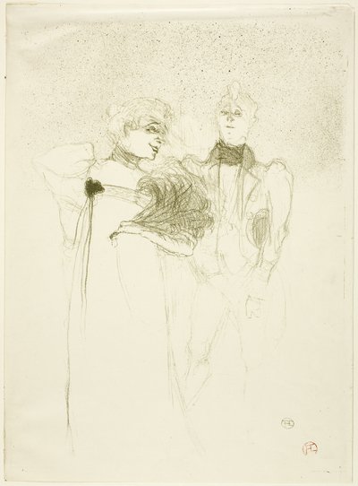 Mademoiselle Lender, in Madam Satan door Henri de Toulouse Lautrec