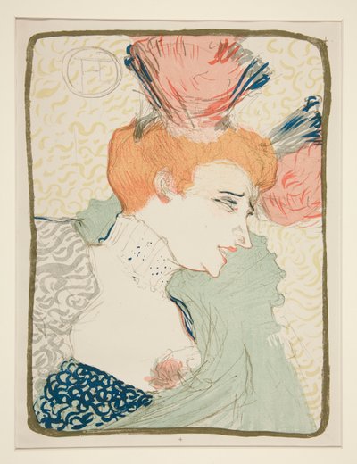 Portretbuste van juffrouw Marcelle Lender door Henri de Toulouse Lautrec