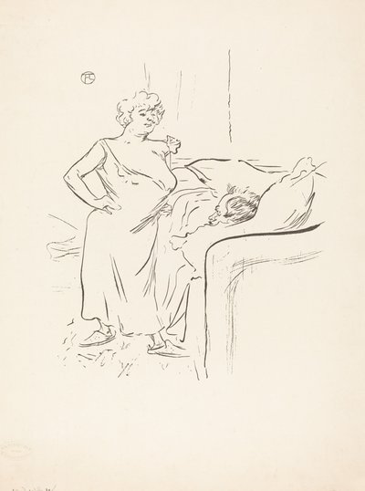 Man en vrouw door Henri de Toulouse Lautrec