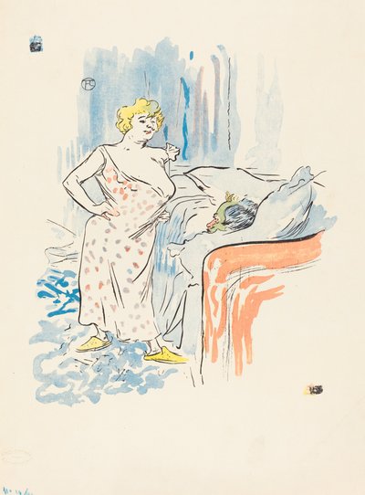 Man en vrouw door Henri de Toulouse Lautrec