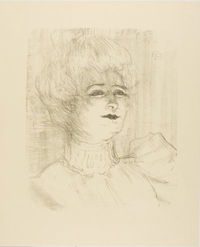 Marie-Louise Marsy, uit Treize Lithographies door Henri de Toulouse Lautrec