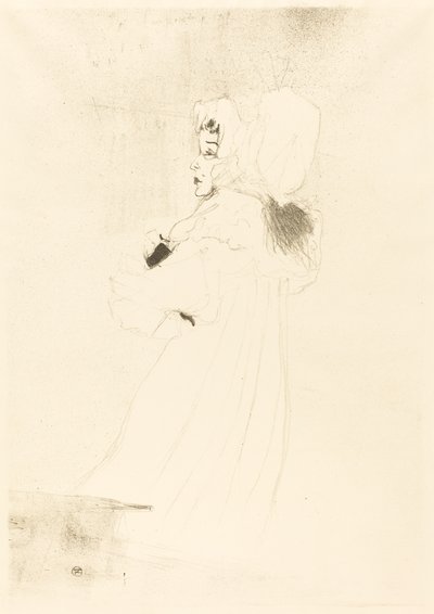 Miss May Belfort, grote plaat door Henri de Toulouse Lautrec