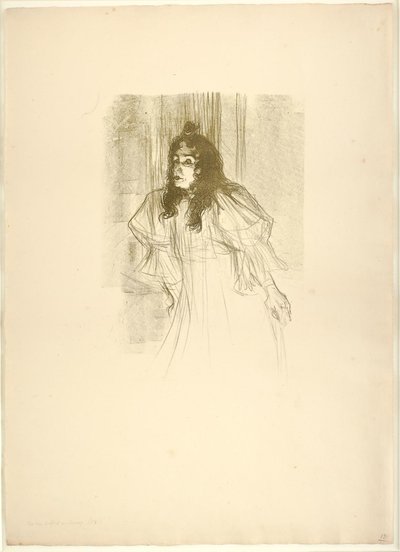 Miss May Belfort en Cheveux door Henri de Toulouse Lautrec