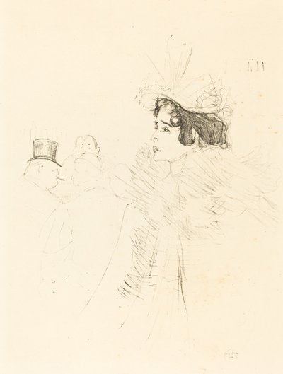 Miss May Belfort in de Ierse en Amerikaanse Bar, rue Royale (Miss Belfort Belfort au Irish and American Bar, Rue Royale) door Henri de Toulouse Lautrec