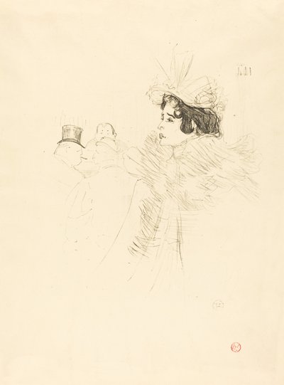Miss May Belfort in de Irish and American Bar, rue Royale door Henri de Toulouse Lautrec