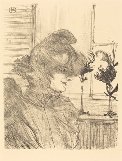Mevrouw Le Marguoin, modiste door Henri de Toulouse Lautrec