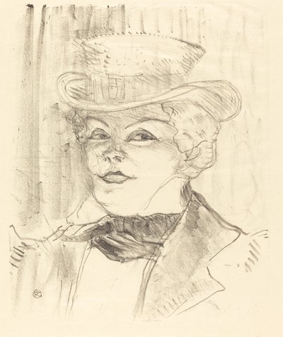 Mevrouw Réjane door Henri de Toulouse Lautrec