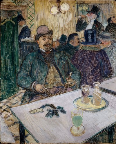 Monsieur Boileau in een café. 1893 door Henri de Toulouse Lautrec